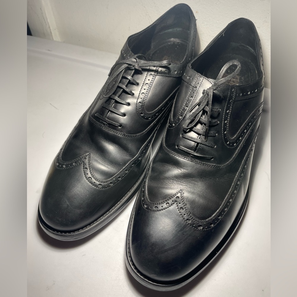 Mens Salvatore ferragamo black leather Oxford made in italy